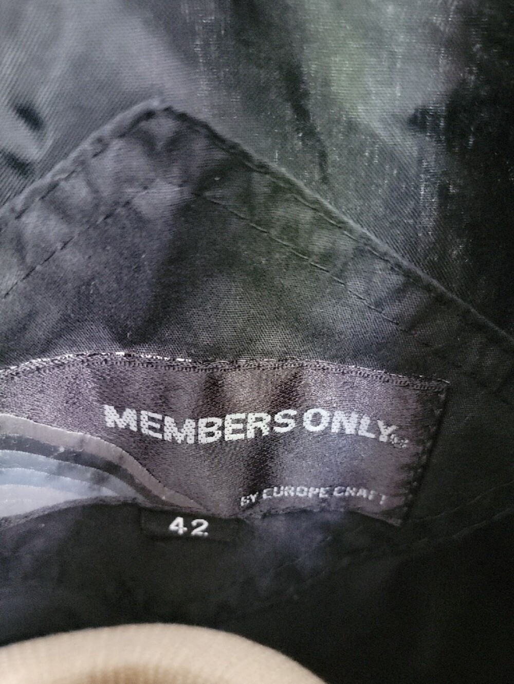 Members Only Black Zip-Front Bomber Jacket - Picture 3 of 5